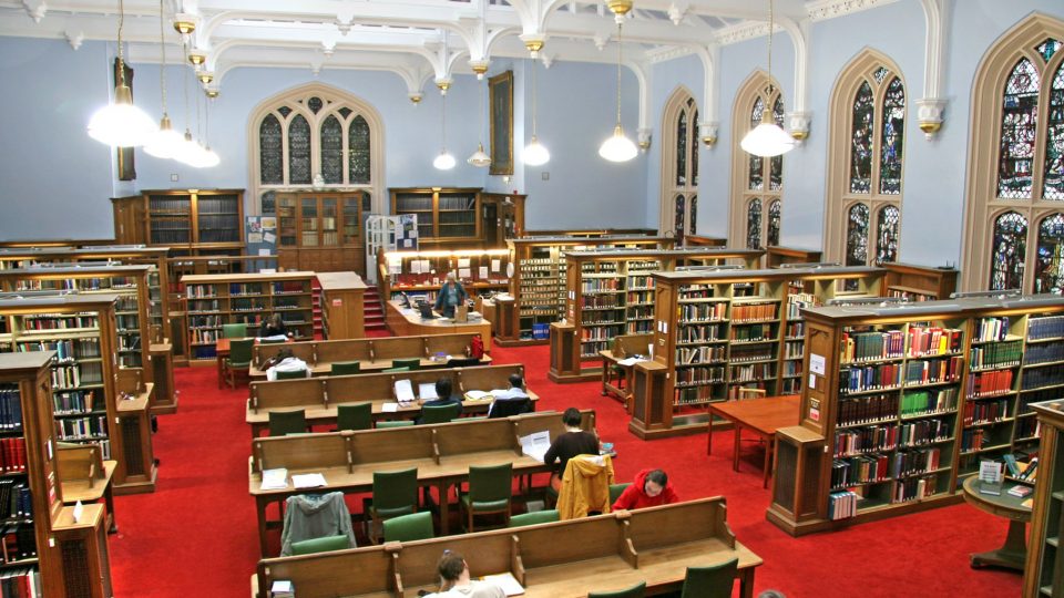 Colour photo of the New College Library