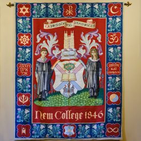The New College Tapestry Colour photo of the New College Tapestry